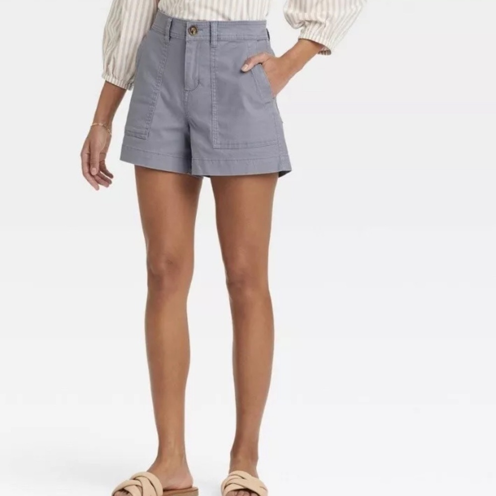 A New Day High Waist Gray Shorts Size 2 Casual Summer